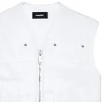 DSQUARED 2 Джинсовый жилет DSQUARED2, White - фото 4