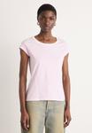 Футболка Mads Nørgaard STRIPE TEASY TEE, Blushing Bride/Briliant White/Light Pink - фото