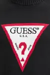 Хлопковый свитер Guess Jeans, черный - фото 6