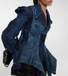 Лоскутная джинсовая куртка Junya Watanabe, индиго - фото 5