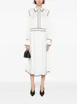 Платье с контрастной окантовкой KARL LAGERFELD, белый - фото 2