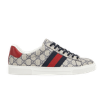 Кроссовки Gucci Ace 'GG Supreme Canvas - Beige Blue', серый - фото