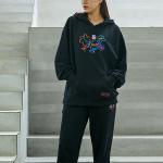 Свитер solid color fleece lined stay warm pullover hoodie black Vans, черный - фото 3