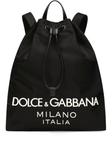 Dolce & Gabbana рюкзак с логотипом, черный - фото