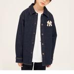 Детская джинсовая рубашка MLB, синий - фото 6