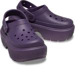 Женские слипоны-клогги Crocs Stomp, Dark Iris - фото