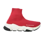 Кроссовки Balenciaga Wmns Speed Trainer Mid Raspberry Red, красный - фото