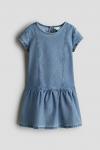 Платье из джерси в стиле деним H&M, синий - фото
