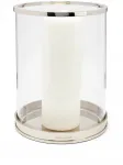 Подсвечник Modern Hurricane Ralph Lauren Home, серебристый - фото