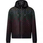 LOUIS VUITTON Монограмма Цветы Градиент Принт Ветровка, Black - фото