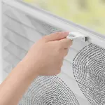 Плиссе Klemmfix, без сверления, плотное, Stripy Boho Drop - белый плотное, свободно свисающее Lichtblick Original, белый - фото 4