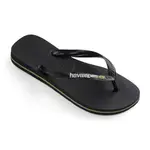 Шлепанцы унисекс Brazil Logo Havaianas, чёрный - фото 2