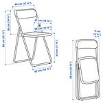 Складной стул VIHALS IKEA, белый - фото 7