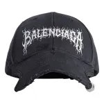 Бейсболка diy metal outline cap 'black' Balenciaga, черный - фото