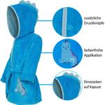 Детский халат 86/92, синий - фото