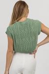 Cableknit Nora Crop Майка в цвете Sage Mimosa - фото 5