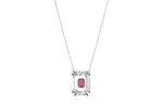 Swarovski Хром родированное ожерелье Women's Silver - фото 7