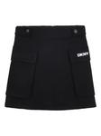 Dkny Kids юбка мини с карманами карго, черный - фото