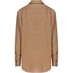 Loro Piana Женская рубашка коричневого цвета - фото 4
