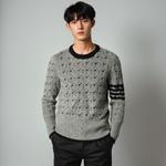 THOM BROWNE Кабельный джемпер с круглым вырезом - фото 5