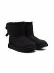Угги детские UGG Kids Bailey Bow II на завязках, черный - фото
