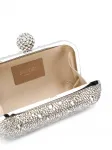 Клатч Cloud с кристаллами JIMMY CHOO, серебяный - фото 6