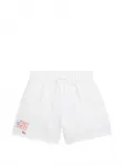 Спортивные шорты с принтом Polo Ralph Lauren Kids, белый - фото