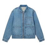 Куртка Stussy Zip Work Jacket, коричневый - фото