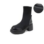 COMELY Женские полусапожки черные/хаки - фото 10