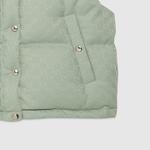 Жилет теплый Gucci женский, зеленый / белый - фото 6