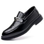 Лоферы мужские черный Jietegongyang - фото