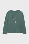 Лонгслив Mayoral, зеленый - фото