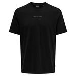 Футболка Only & Sons Levi Life Reg Text Short , черный - фото 3