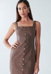 Платье BWLDR ZAHLIA COTTON MIDI, Chocolate/Brown - фото 5