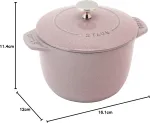 Чугунная рисоварка Staub, 1,74 л, 16 см, розовый пион - фото 10