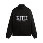 Пуловер Kith Double Weave Davis Quarter Zip Pullover, Black - фото