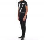 Футболка мужская черная Valentino, черный - фото 7