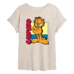 Футболка Juniors Garfield Pixel Square Oversize Licensed Character, бежевый - фото