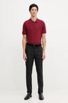 Хлопковое поло Boss, бордовый - фото 2
