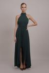 Платье WAL G. JULIA TULIP HIGH NECK MAXI, Forest Green/Dark Green - фото