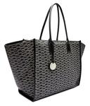 Сумка-шоппер Emporio Armani из экокожи с принтом, черно-белый - фото 4