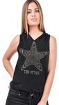 Топ Outer Vision Star Woman's Top, черный - фото