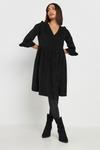 Платье халат из вельвета Pixiegirl Petite, черный - фото