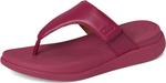 Сандалии FitFlop F-Mode Go Adjustable Flatform Toe-Post Sandals, цвет Ruby - фото 7