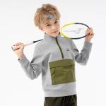 Детский свитшот Mizuno, серый - фото 11