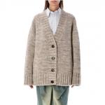 Кардиган женский Maison Margiela, коричневый - фото 5