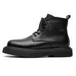 Черные мужские ботинки GZZ, черные однослойные туфли - фото