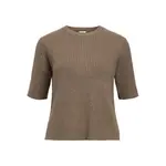 Футболка с коротким рукавом Object Elva, коричневый - фото