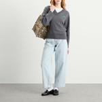 Джемпер Core Future из смеси шерсти с V-образным вырезом Ganni, Charcoal Grey - фото 4