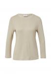 Топ comma Long sleeved top, Beige - фото 6